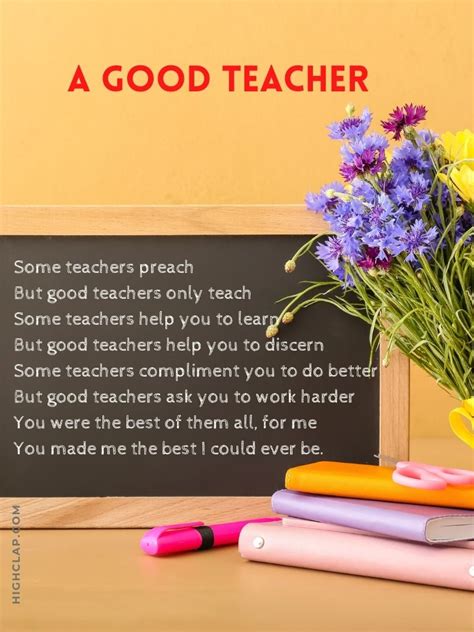 Poem For Teachers Day Celebration Thank You Poem For Teachers Poem On