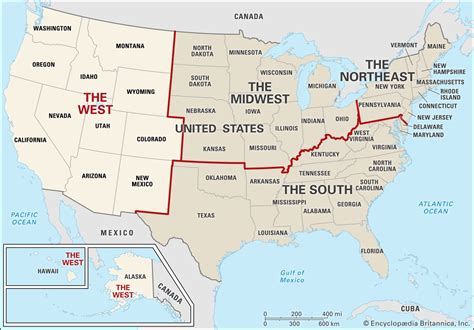 United States Map Of The West United States Map