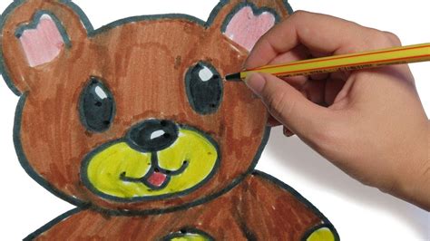 Como Dibujar Un Oso Facil Paso A Paso A Lapiz Para Niños