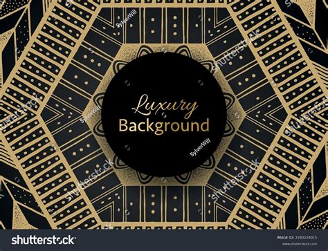 Golden Luxury Background Vector Gold Black Stock Vector Royalty Free