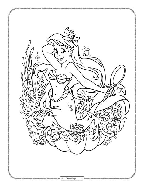 Ariel The Little Mermaid Coloring Pages