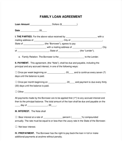 Setting Up A Loan Agreement Between Friends And Family Loanry