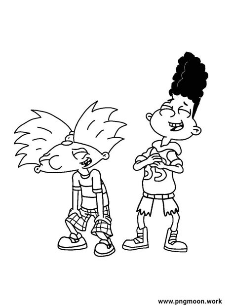 Hey Arnold Coloring Pages Arnold Cartoon Coloring Pages Hey Arnold