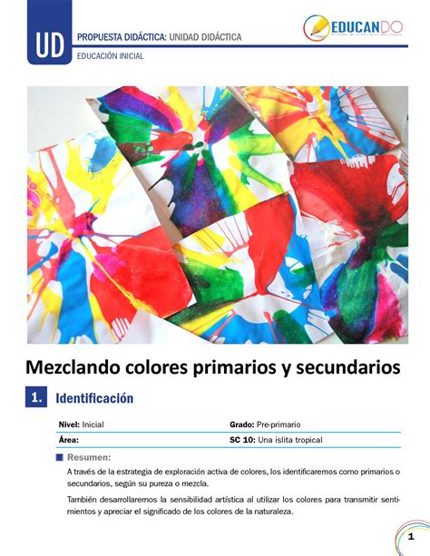 37 Dibujos Para Colorear Con Colores Primarios Y Secundarios Para Ninos