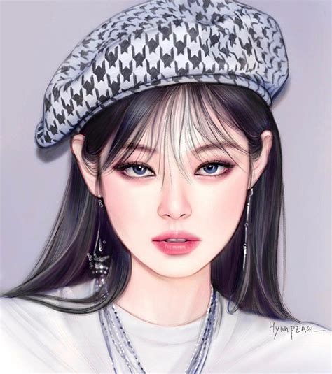 JENNIE FANART On Twitter Pink Drawing Blackpink Fashion Digital Art