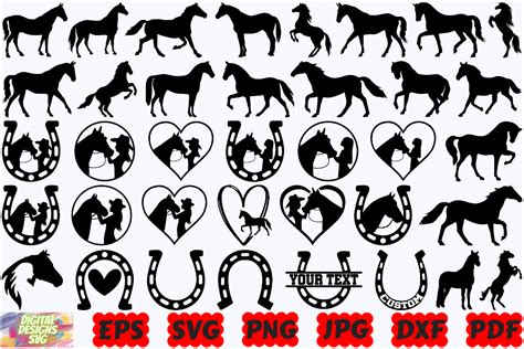 Horse Silhouette Horse Cut Files Svg Graphic By