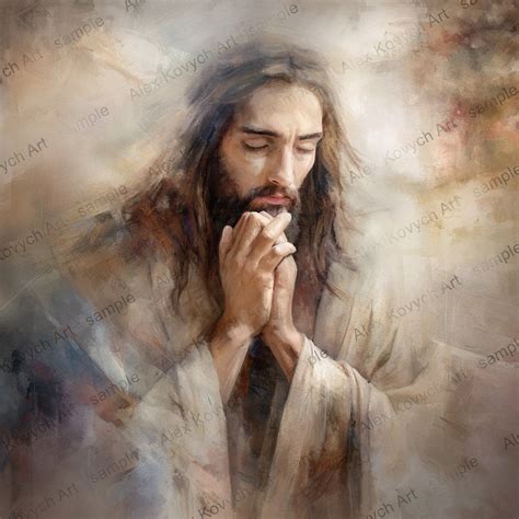 Jesus Prays In The Garden Of Gethsemane Jesus Art Christ Portrait Jesus