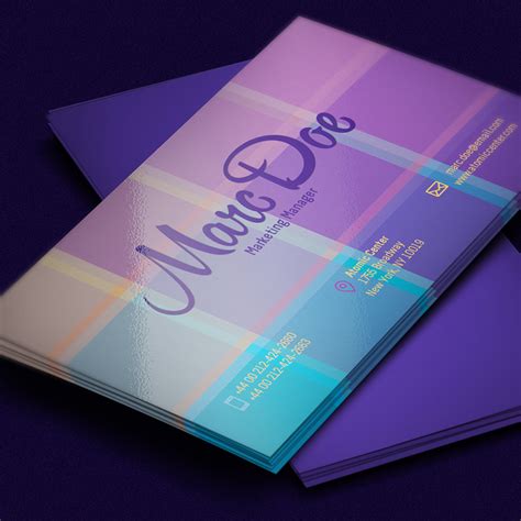 Reinforce your brand identity with a personalized business card design. Free Business Card Template PSD For Print - Free PSD ...