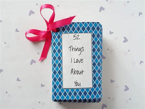 Handmade Ts 52 Things I Love About You Mini Book Birch And Button