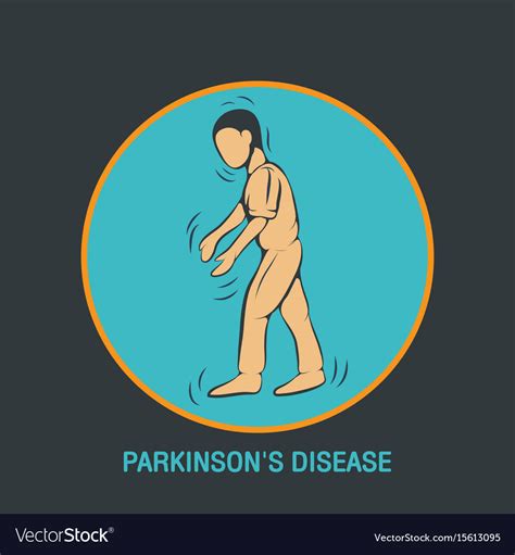 Parkinsons Disease Logo Icon Design Template Vector Image