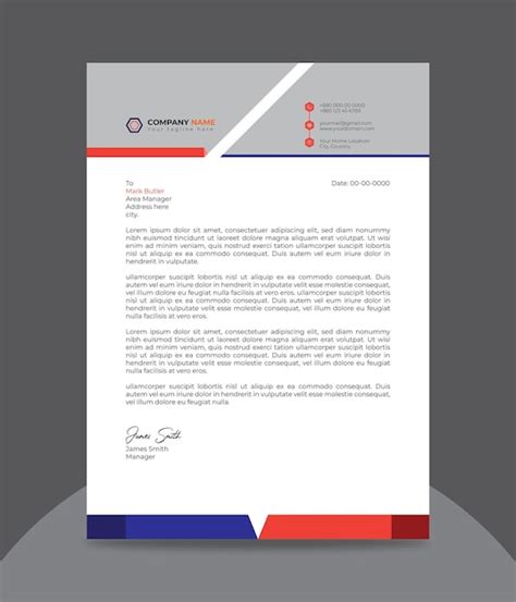 Premium Vector Corporate Letterhead