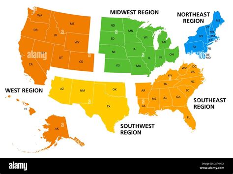 Southwest Region Map