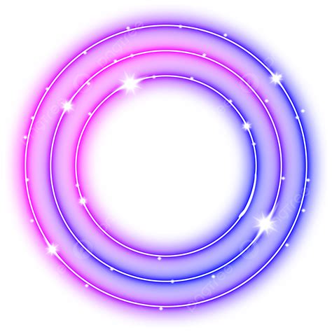 Abstract Neon Light Pink And Blue Circle Neon Neon Circle Circle Png