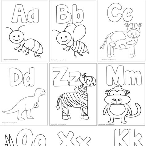 Easy Abc Coloring Sheet Free Alphabet Printables Sketch Coloring Page