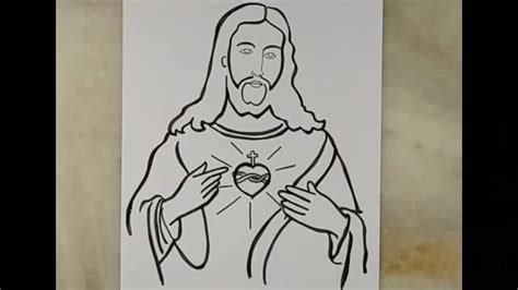 How To Draw Jesus Step By Step Slowly Artistica Youtube