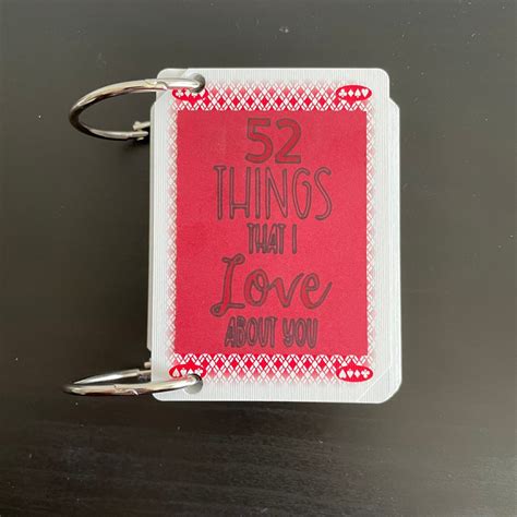 52 Things I Love About You T Playing Cards Book Deck Of Cards