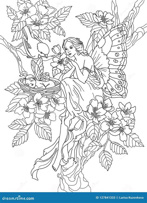 Printable Coloring Pages For Adults Fairies