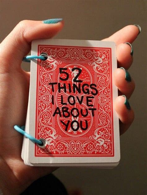 52 Things I Love About You In Each Card You Write A Reason Cute