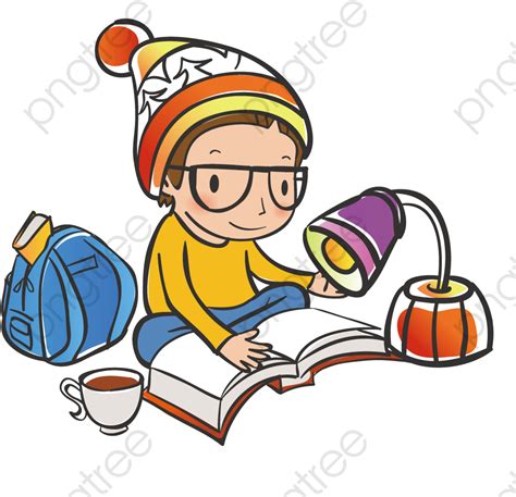 Study Hard Clipart Study Hard Boy Cartoon Png Download Full Size