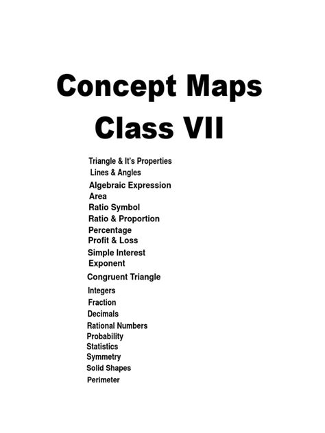 PDF Maths Concept Map 8 CBSE DOKUMEN TIPS