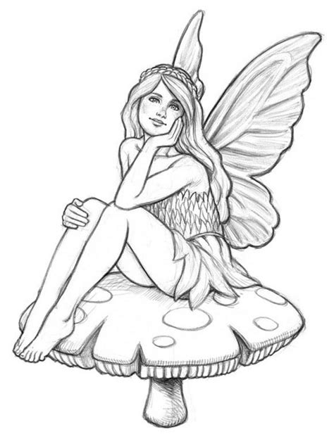 Fairy Coloring Pages For Adults Fairy Coloring Pages Fairy Coloring