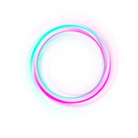 Neon Lights Effect Png Image Circle Green And Pink Neon Border Light