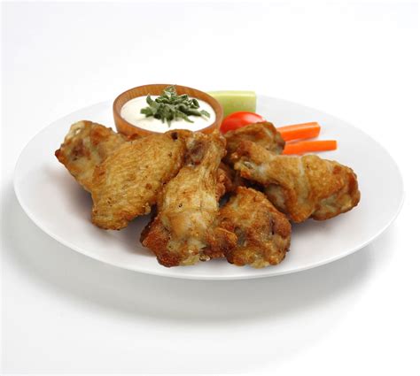 Fully Cooked Oven Roasted Sauce Serve Chicken Party Wings Deep Fry