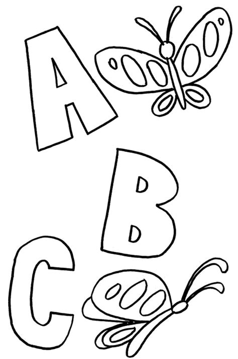 Free Kids Coloring Pages With Abc Coloring Home