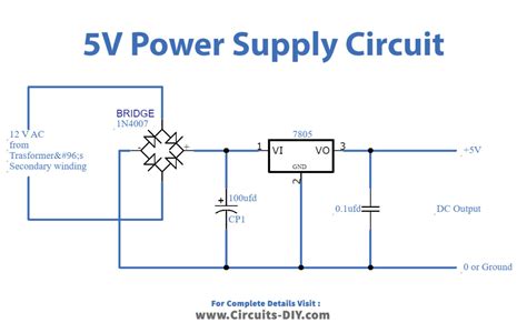 Ac To Dc 5v Regulated Power Supply