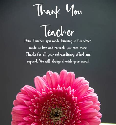 100 Thank You Teacher Messages And Quotes What To Write In A Teacher