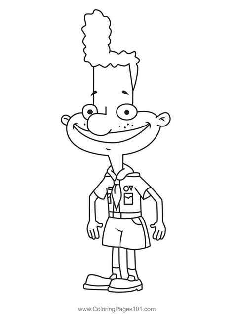 Eugene Horowitz Hey Arnold Coloring Page Coloring Pages Hey Arnold