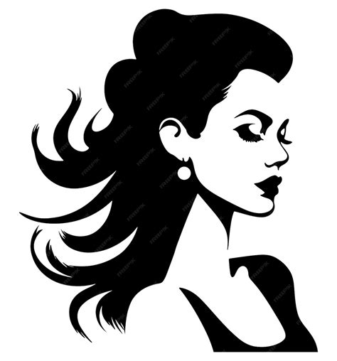 Premium Vector Woman Vector Woman Face Silhouette Vector Woman Head