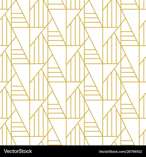 Geometric Art Deco Elegant Seamless Pattern Vector Image