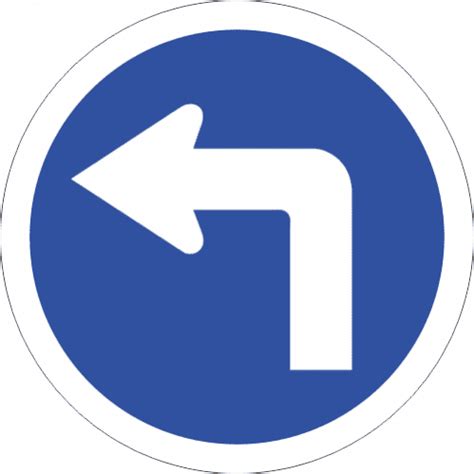 Turn Left Only Safety Sign Signshoponline