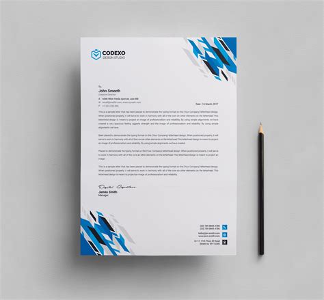 Letterhead Stationery Template 000578 Template Catalog