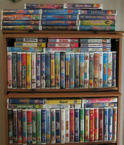 Huge Disney Vhs Lot 77 In Total Black Diamond Classics Walt Disney