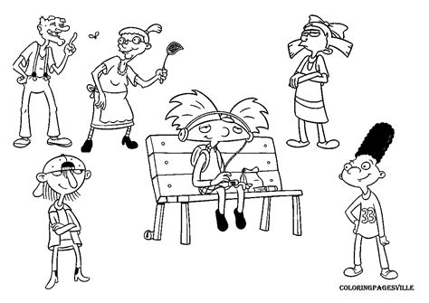 Hey Arnold Coloring Book Coloring Pages