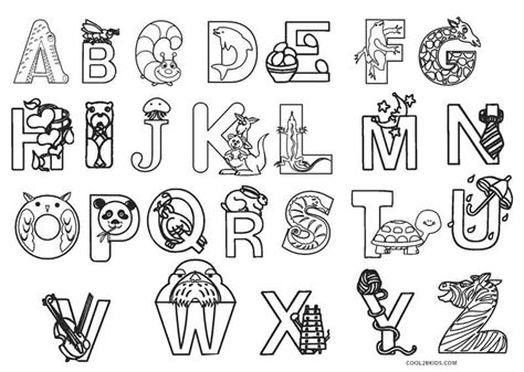 Abc Free Printable Coloring Pages