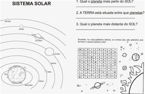 Atividades Sobre O Sistema Solar Conhecendo Os Planetas Informando