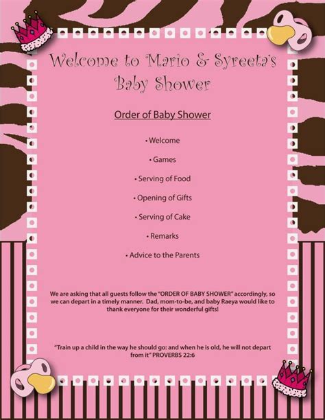 Come and visit our site, already thousands of classified ads await you. baby shower program image search results | Baby shower ...