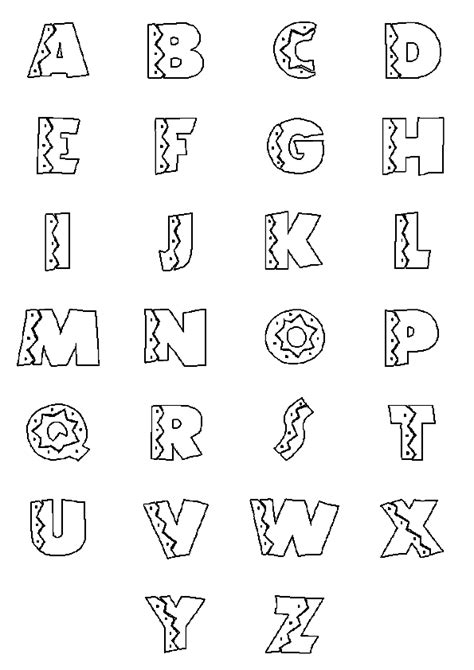 Simple Alphabet Coloring Page Alphabet Coloring Pages For Kids