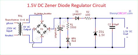 Draw A Circuit Diagram Of Zener Regulated Power Supply