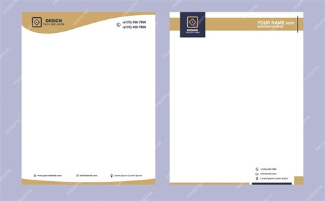 Premium Vector Corporate Professional Bundle Of Letterhead Design