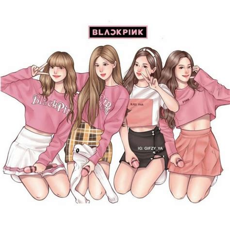 100 Blackpink Cartoon Wallpapers Wallpapers