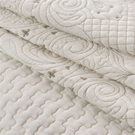 Brandream White Quilts Set Queen Size Bedspreads Farmhouse Bedding 100