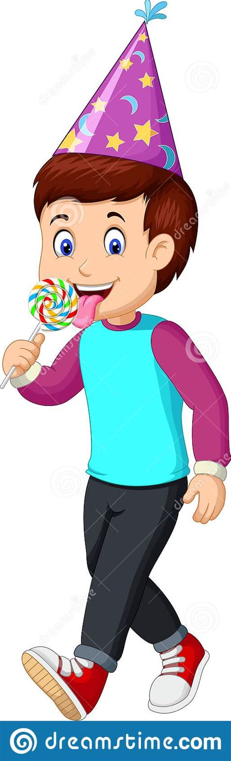 Boy Eating Candy Cartoon Stock Vector Illustration Of Candy 172623579