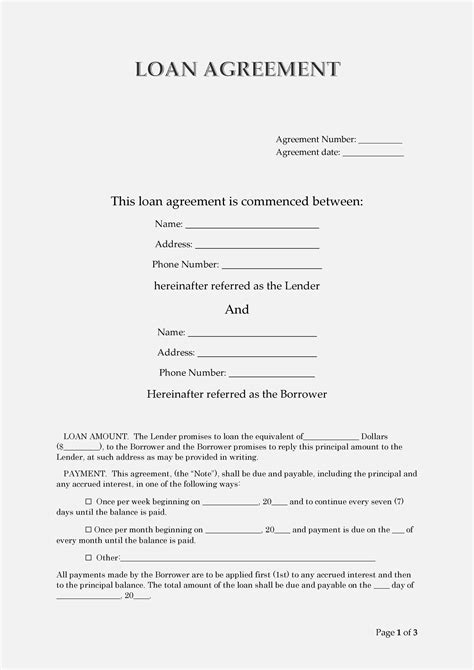 Free Loan Agreement Templates Word PDF ᐅ TemplateLab