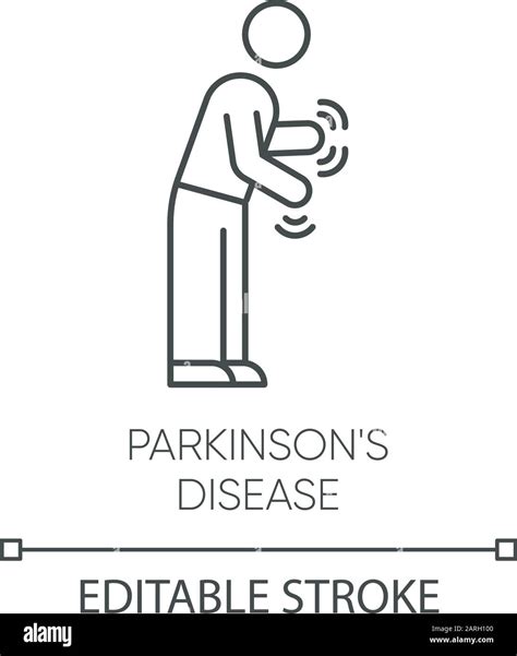 Parkinson S Disease Linear Icon Shaking Rigidity Parkinsonism