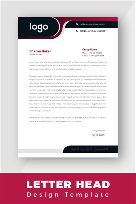 Letterhead Design Template Psd Artofit