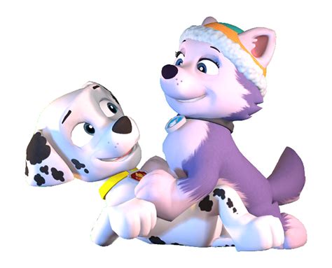 Marshall X Everest Gotcha By Teai154 On Deviantart Paw Patrol